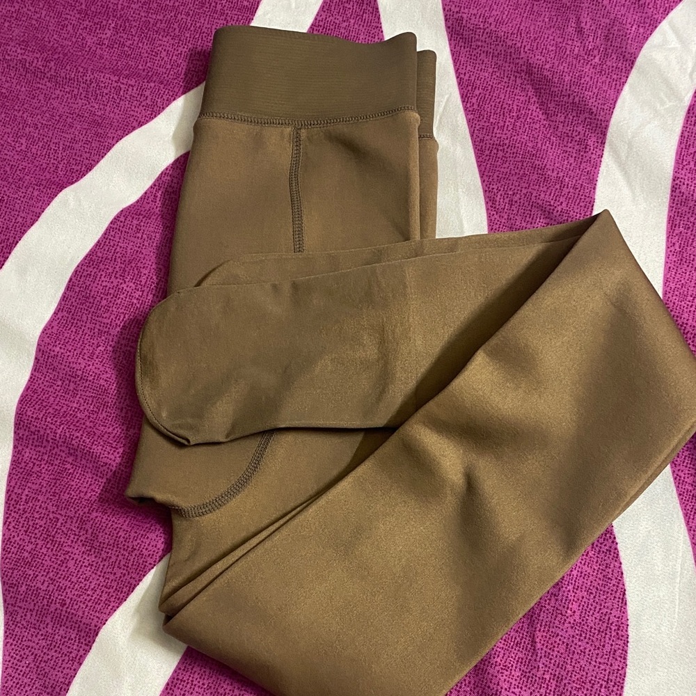 Brown fleece leggings/tights for winter